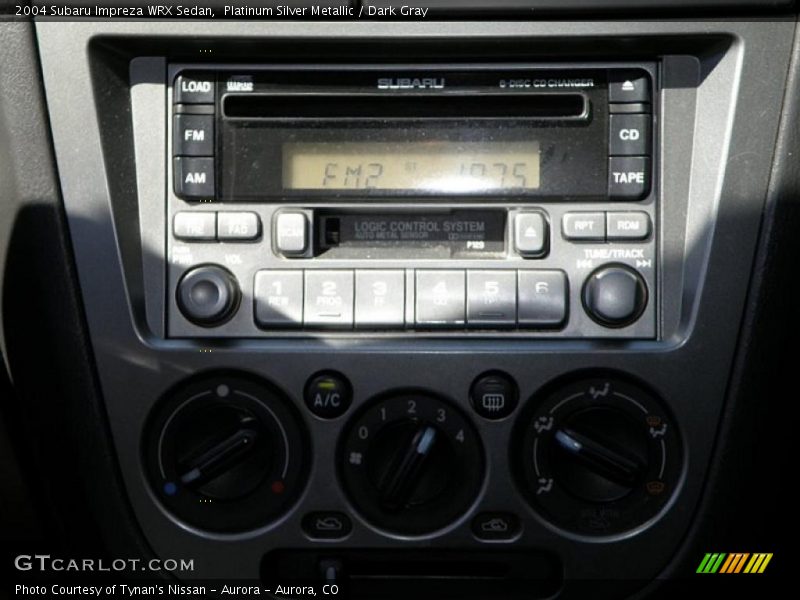 Platinum Silver Metallic / Dark Gray 2004 Subaru Impreza WRX Sedan