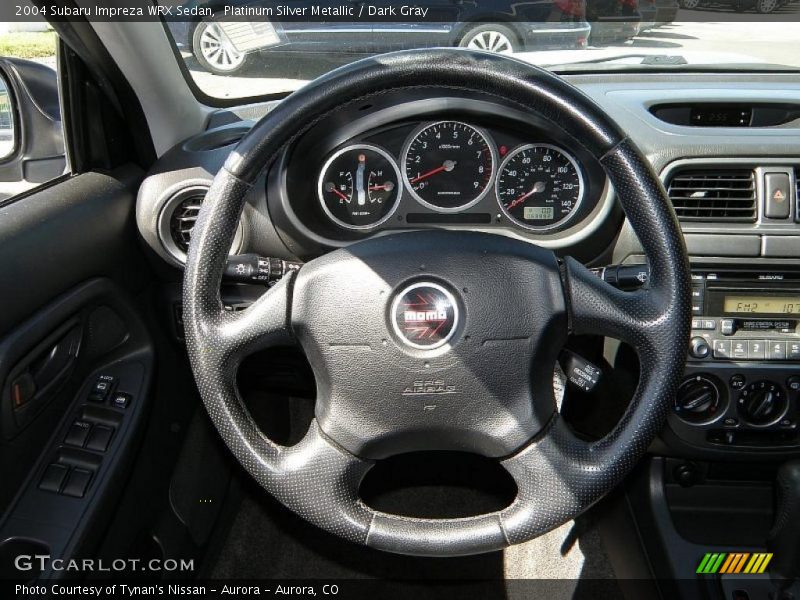 Platinum Silver Metallic / Dark Gray 2004 Subaru Impreza WRX Sedan