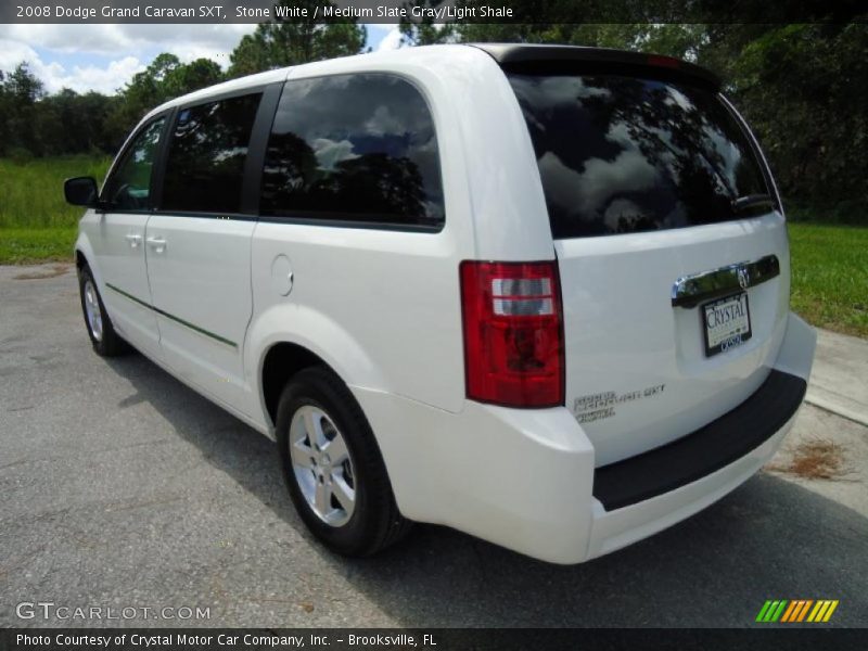 Stone White / Medium Slate Gray/Light Shale 2008 Dodge Grand Caravan SXT
