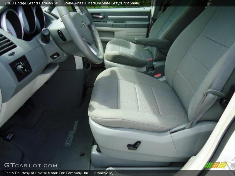 Stone White / Medium Slate Gray/Light Shale 2008 Dodge Grand Caravan SXT