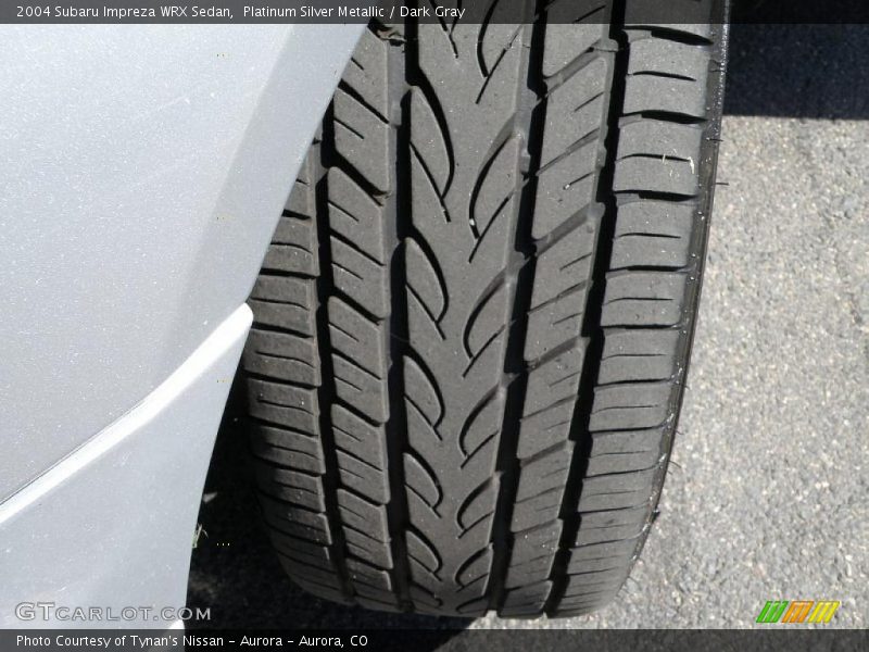 Platinum Silver Metallic / Dark Gray 2004 Subaru Impreza WRX Sedan