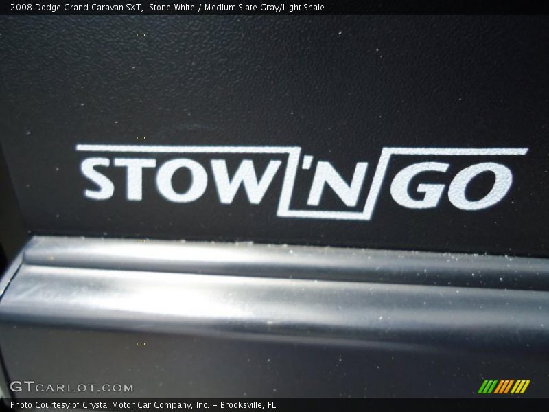 Stone White / Medium Slate Gray/Light Shale 2008 Dodge Grand Caravan SXT