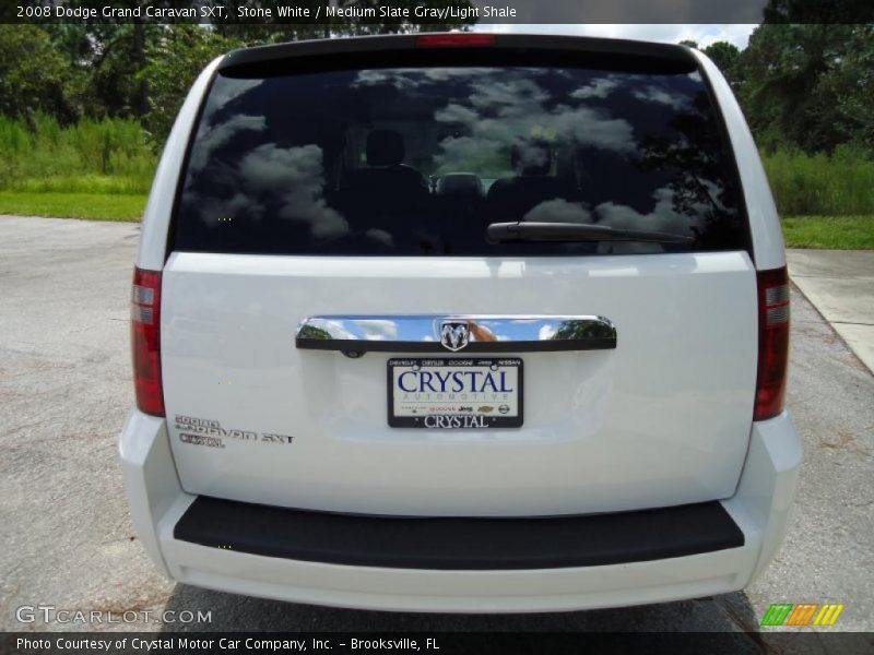 Stone White / Medium Slate Gray/Light Shale 2008 Dodge Grand Caravan SXT