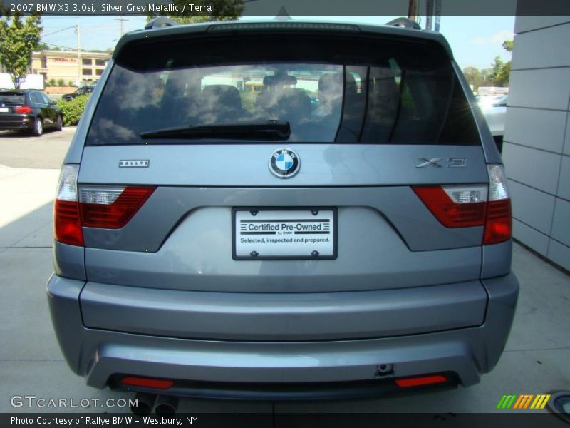 Silver Grey Metallic / Terra 2007 BMW X3 3.0si