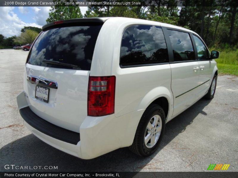 Stone White / Medium Slate Gray/Light Shale 2008 Dodge Grand Caravan SXT