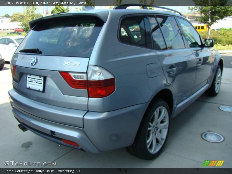 Silver Grey Metallic / Terra 2007 BMW X3 3.0si