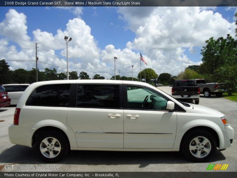 Stone White / Medium Slate Gray/Light Shale 2008 Dodge Grand Caravan SXT