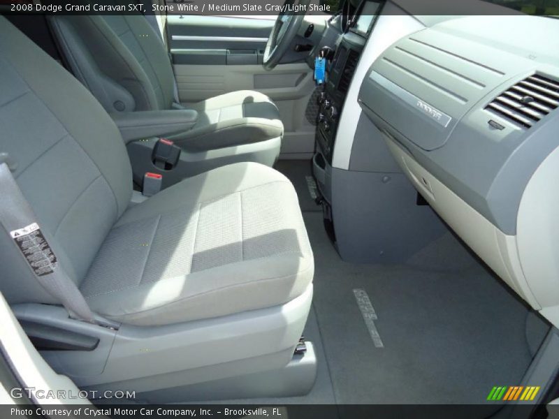 Stone White / Medium Slate Gray/Light Shale 2008 Dodge Grand Caravan SXT