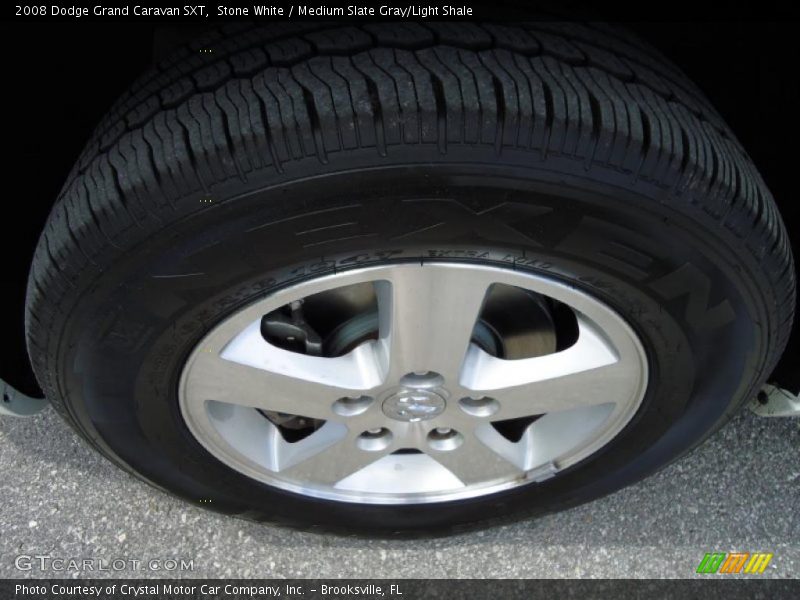 Stone White / Medium Slate Gray/Light Shale 2008 Dodge Grand Caravan SXT