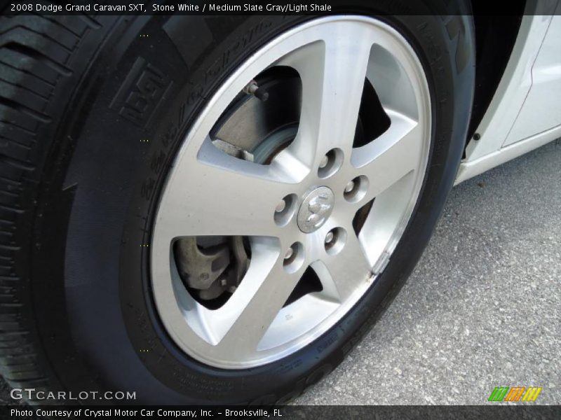 Stone White / Medium Slate Gray/Light Shale 2008 Dodge Grand Caravan SXT