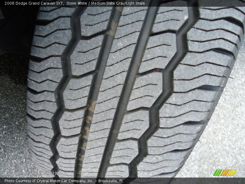 Stone White / Medium Slate Gray/Light Shale 2008 Dodge Grand Caravan SXT