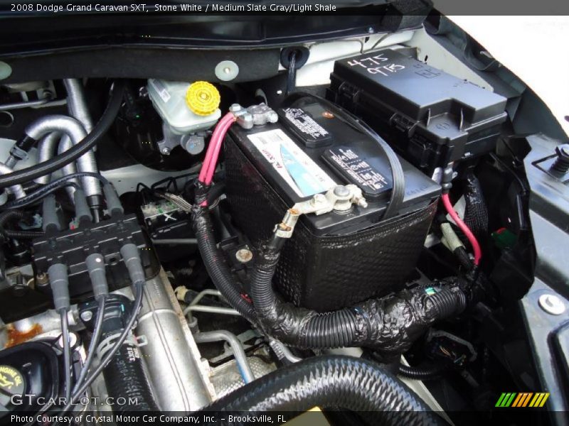 Stone White / Medium Slate Gray/Light Shale 2008 Dodge Grand Caravan SXT