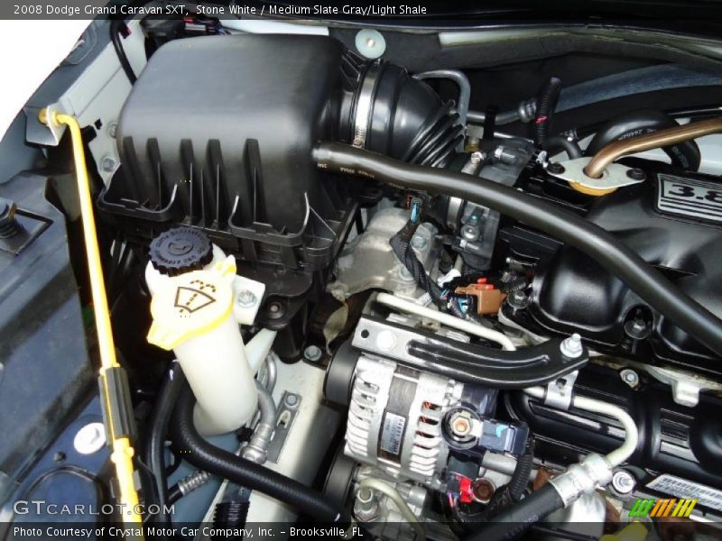 Stone White / Medium Slate Gray/Light Shale 2008 Dodge Grand Caravan SXT