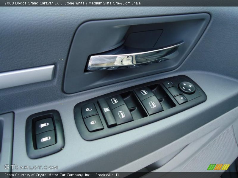 Stone White / Medium Slate Gray/Light Shale 2008 Dodge Grand Caravan SXT