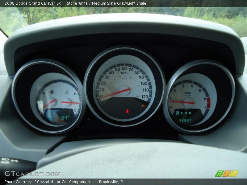 Stone White / Medium Slate Gray/Light Shale 2008 Dodge Grand Caravan SXT