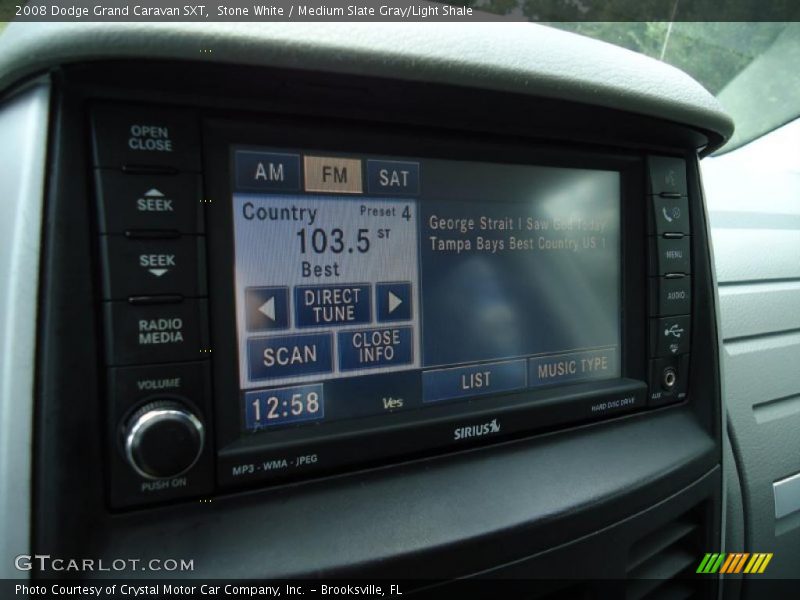 Stone White / Medium Slate Gray/Light Shale 2008 Dodge Grand Caravan SXT