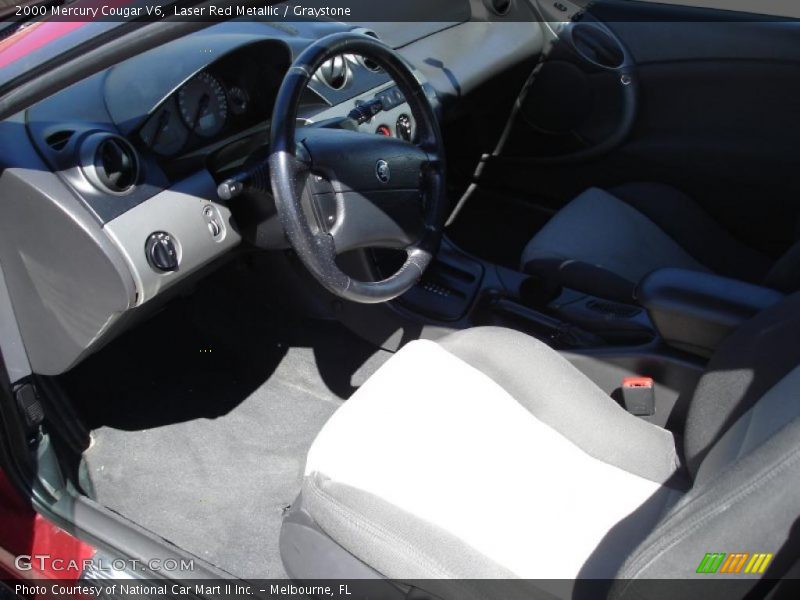 Laser Red Metallic / Graystone 2000 Mercury Cougar V6
