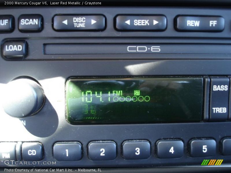 Laser Red Metallic / Graystone 2000 Mercury Cougar V6