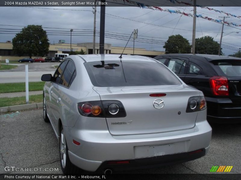 Sunlight Silver Mica / Black 2004 Mazda MAZDA3 s Sedan