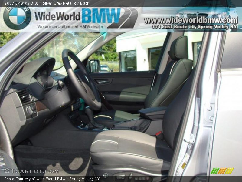 Silver Grey Metallic / Black 2007 BMW X3 3.0si