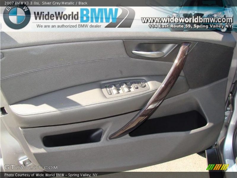 Silver Grey Metallic / Black 2007 BMW X3 3.0si