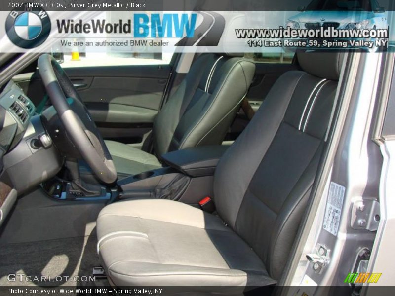 Silver Grey Metallic / Black 2007 BMW X3 3.0si