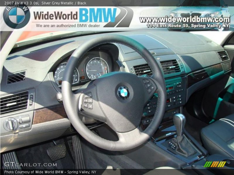 Silver Grey Metallic / Black 2007 BMW X3 3.0si