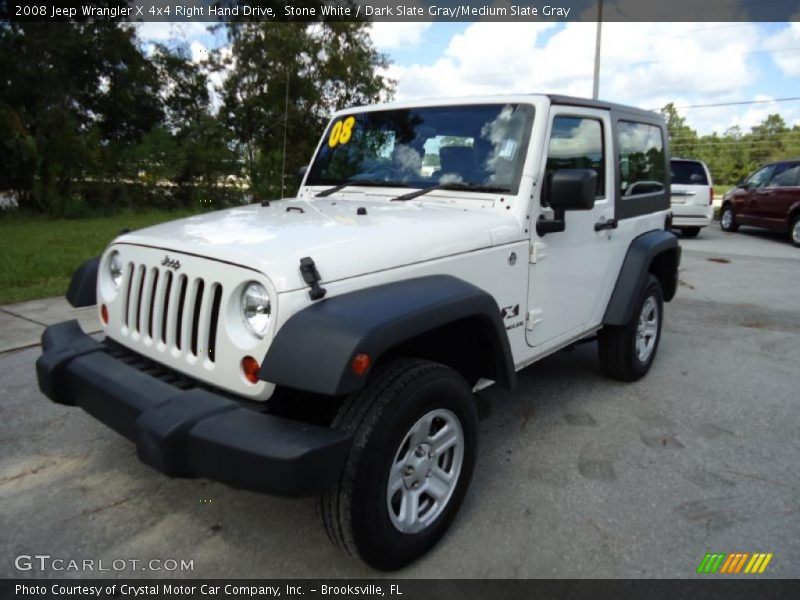 Front 3/4 View of 2008 Wrangler X 4x4 Right Hand Drive