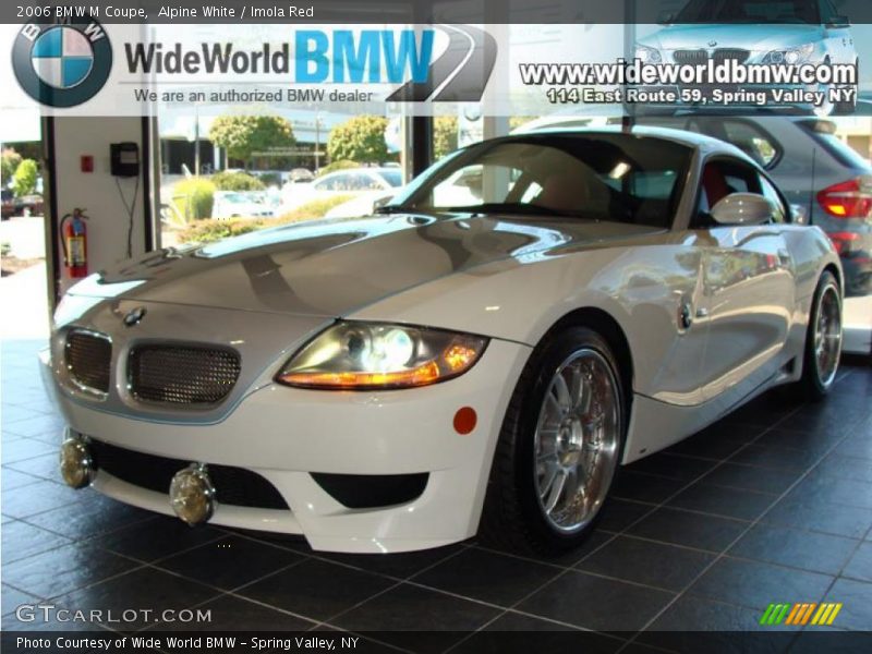 Alpine White / Imola Red 2006 BMW M Coupe