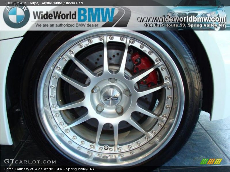 Alpine White / Imola Red 2006 BMW M Coupe