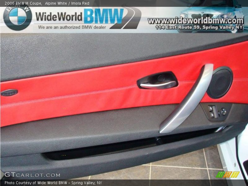Alpine White / Imola Red 2006 BMW M Coupe