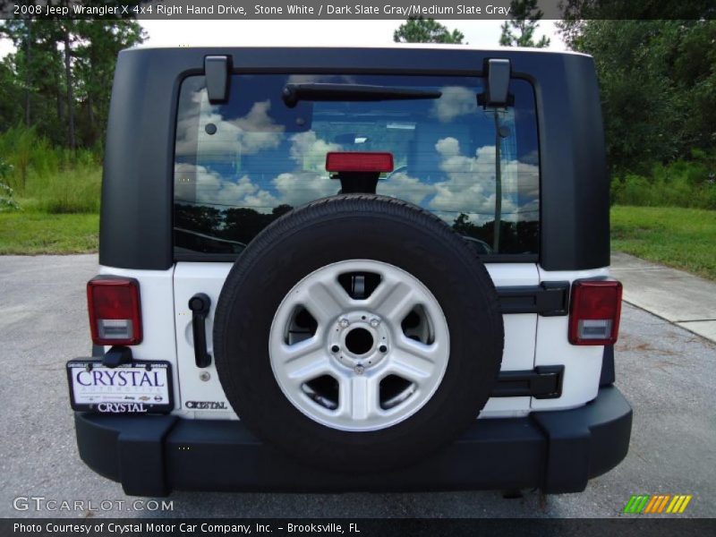Stone White / Dark Slate Gray/Medium Slate Gray 2008 Jeep Wrangler X 4x4 Right Hand Drive