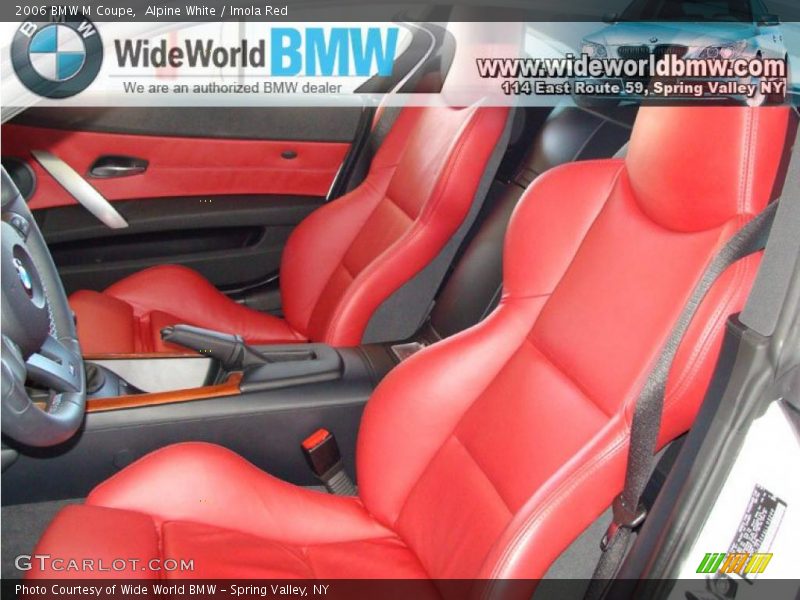 Alpine White / Imola Red 2006 BMW M Coupe