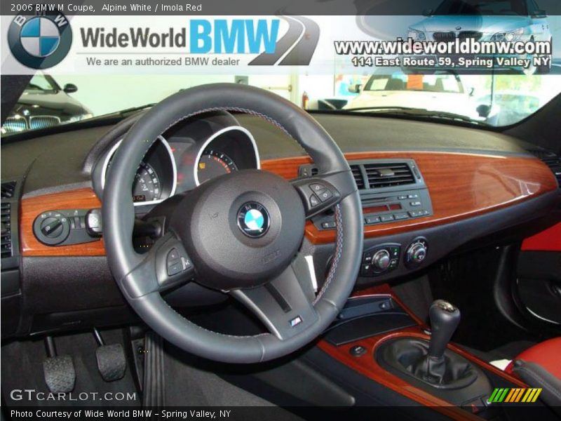 Alpine White / Imola Red 2006 BMW M Coupe
