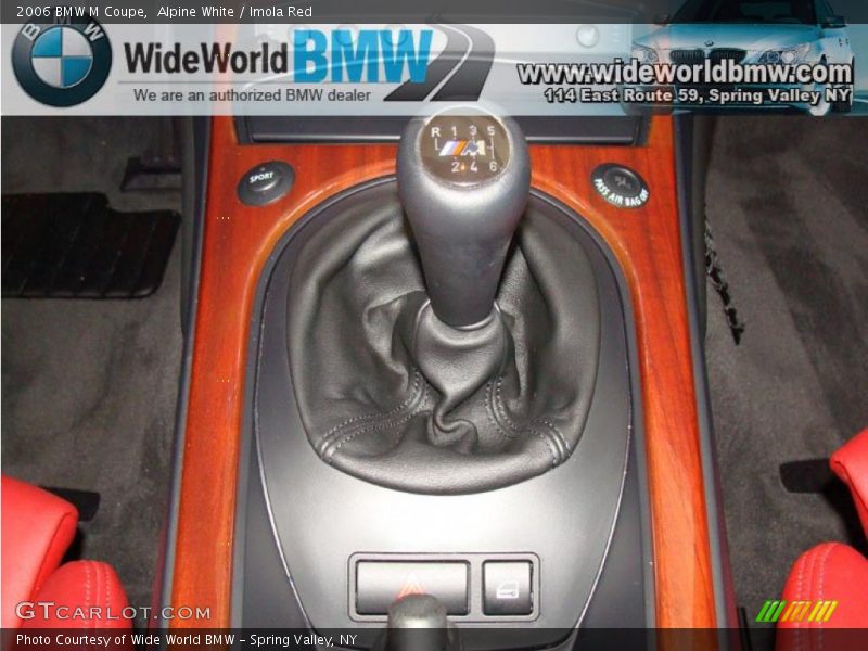 Alpine White / Imola Red 2006 BMW M Coupe