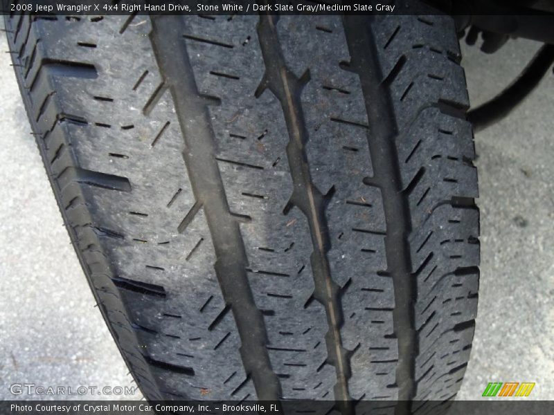 Stone White / Dark Slate Gray/Medium Slate Gray 2008 Jeep Wrangler X 4x4 Right Hand Drive