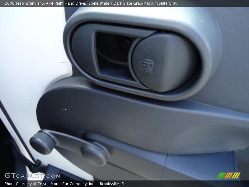 Stone White / Dark Slate Gray/Medium Slate Gray 2008 Jeep Wrangler X 4x4 Right Hand Drive