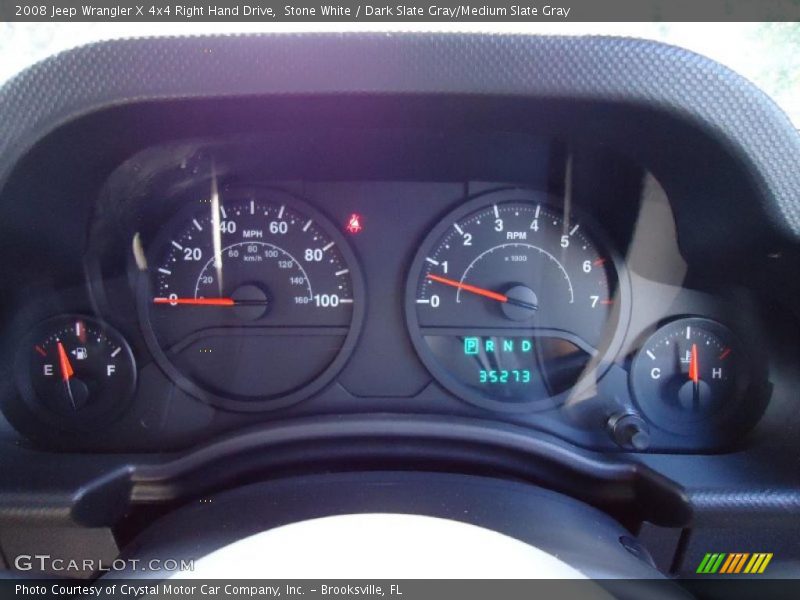  2008 Wrangler X 4x4 Right Hand Drive X 4x4 Right Hand Drive Gauges