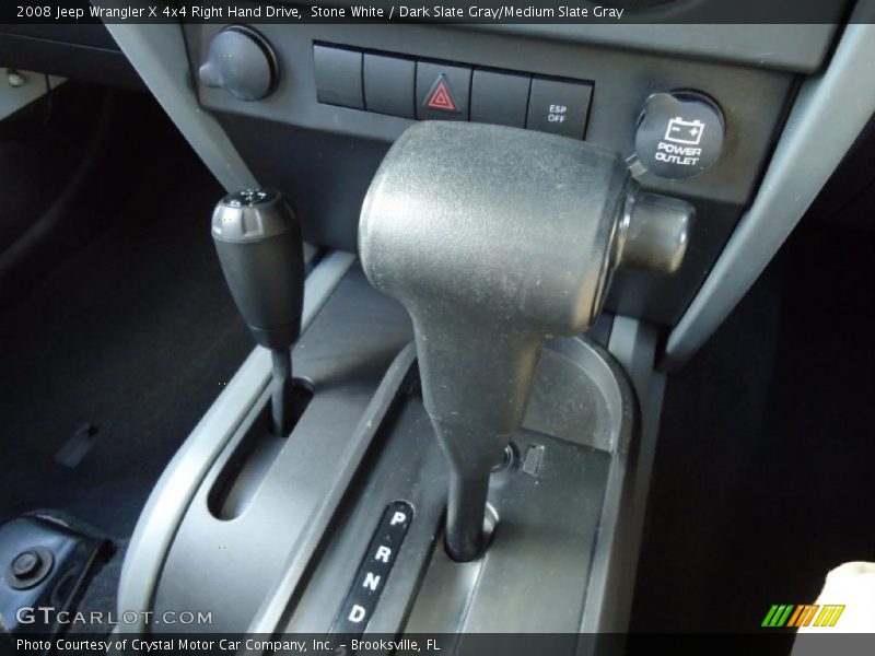  2008 Wrangler X 4x4 Right Hand Drive 4 Speed Automatic Shifter