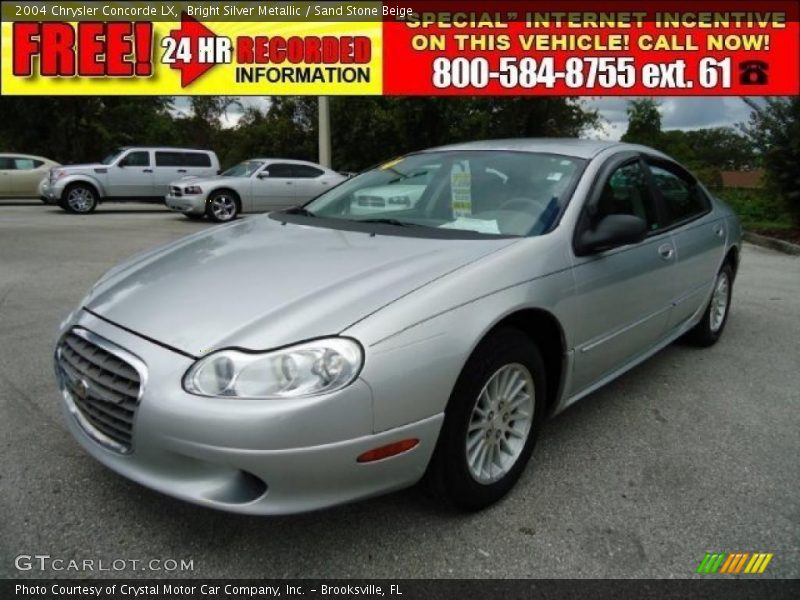 Bright Silver Metallic / Sand Stone Beige 2004 Chrysler Concorde LX