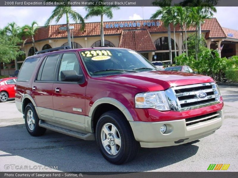 Redfire Metallic / Charcoal Black/Camel 2008 Ford Expedition Eddie Bauer