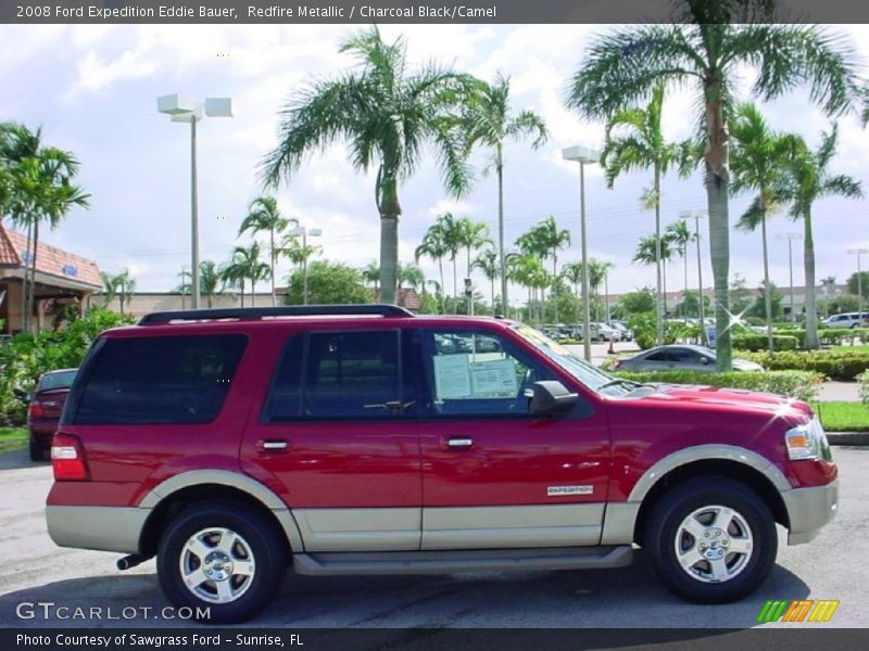 Redfire Metallic / Charcoal Black/Camel 2008 Ford Expedition Eddie Bauer