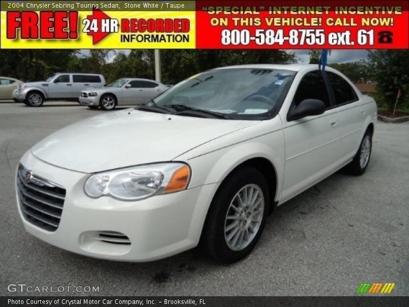 Stone White / Taupe 2004 Chrysler Sebring Touring Sedan