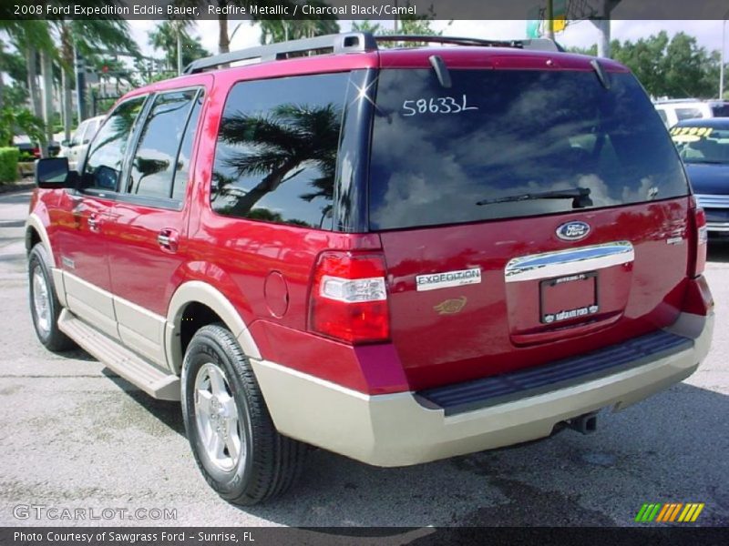 Redfire Metallic / Charcoal Black/Camel 2008 Ford Expedition Eddie Bauer