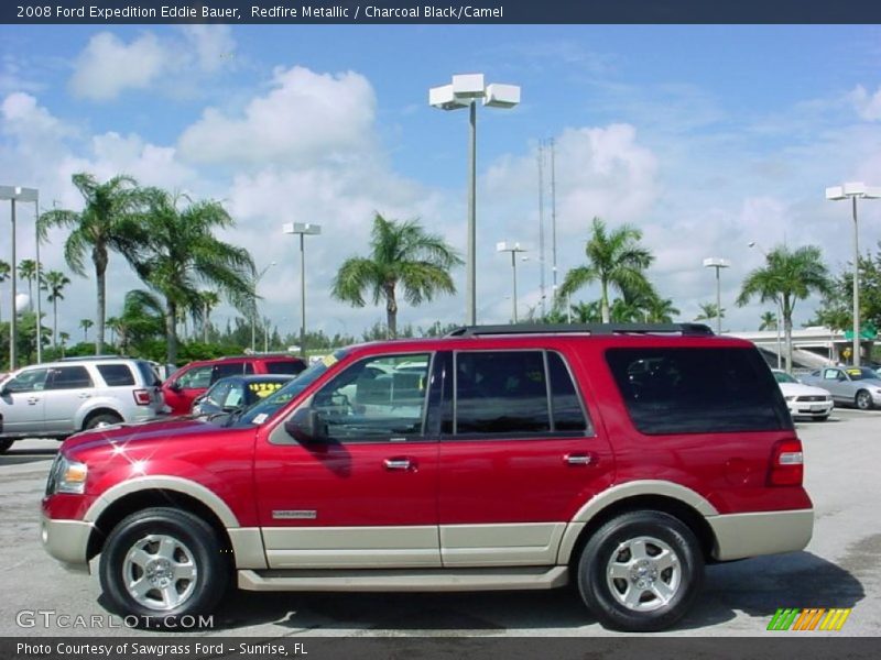 Redfire Metallic / Charcoal Black/Camel 2008 Ford Expedition Eddie Bauer