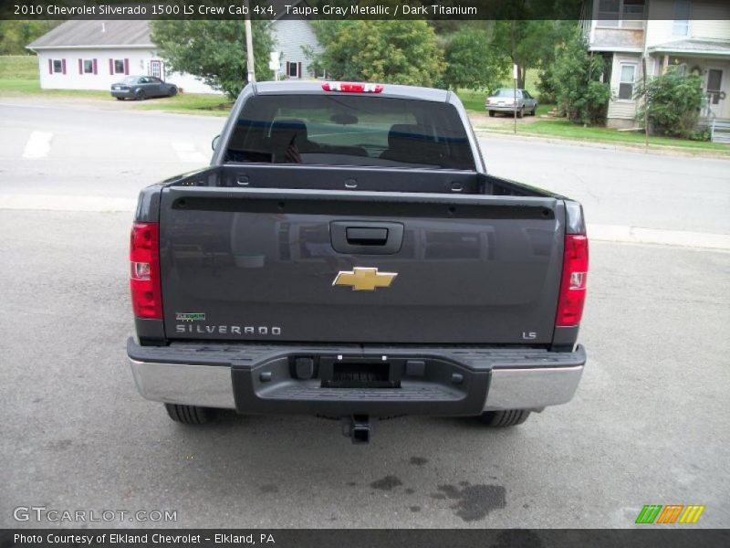 Taupe Gray Metallic / Dark Titanium 2010 Chevrolet Silverado 1500 LS Crew Cab 4x4