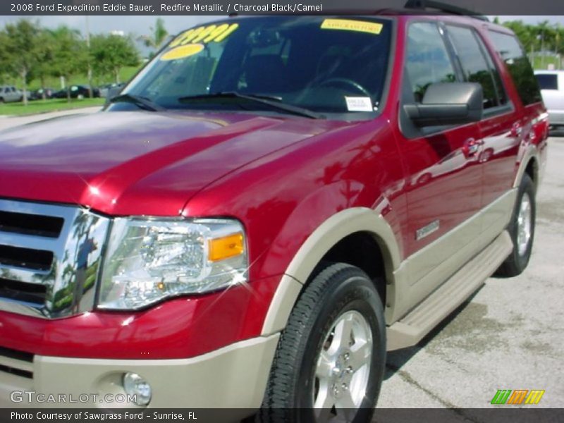 Redfire Metallic / Charcoal Black/Camel 2008 Ford Expedition Eddie Bauer