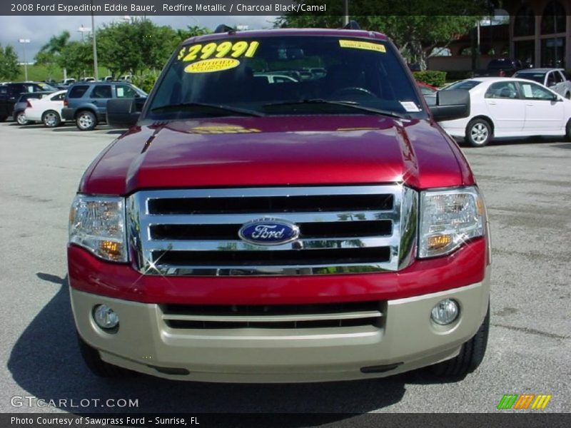 Redfire Metallic / Charcoal Black/Camel 2008 Ford Expedition Eddie Bauer