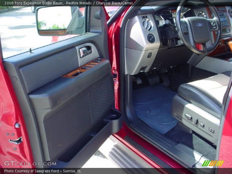 Redfire Metallic / Charcoal Black/Camel 2008 Ford Expedition Eddie Bauer