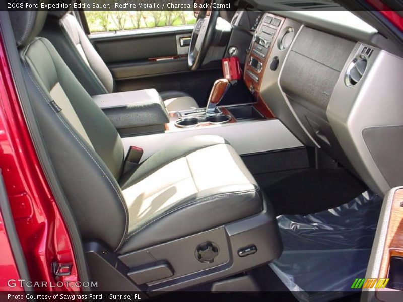 Redfire Metallic / Charcoal Black/Camel 2008 Ford Expedition Eddie Bauer